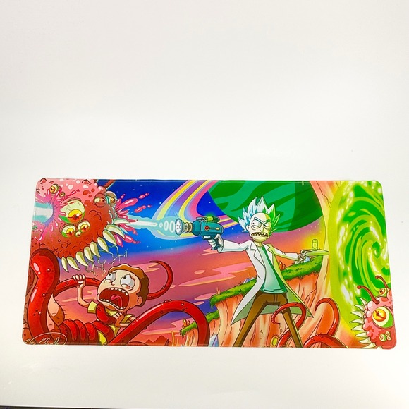 Unbranded Other - Rick and Morty Extended Gaming Mouse Pad Large Desk Mat Portal Gun Alien Scene